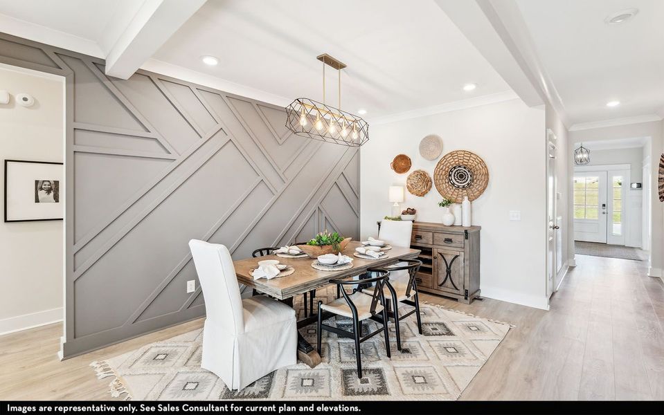 Furnished interior view inside a new home in McCain's Station, Gallatin (Image 7).