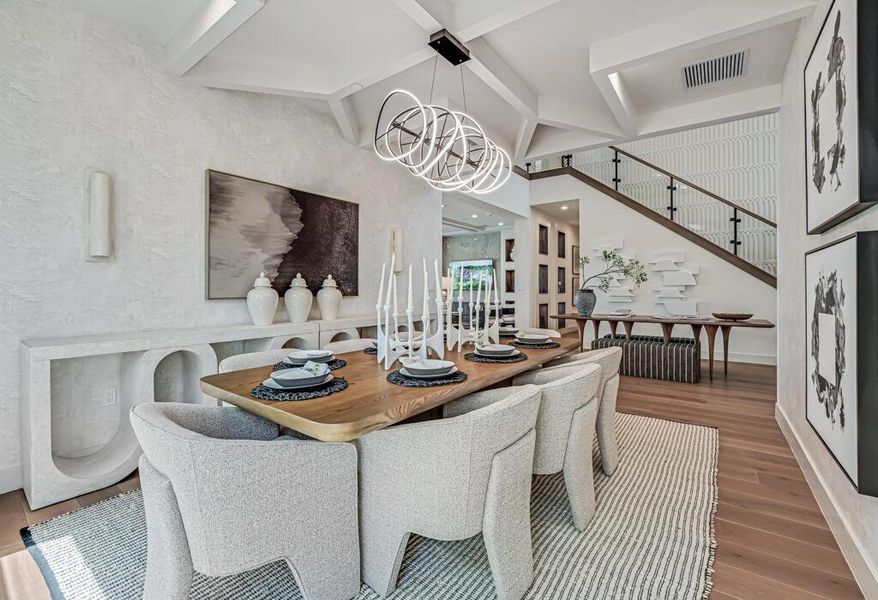 Furnished interior view inside a new home in Apex at Avenir, Palm Beach Gardens (Image 51).