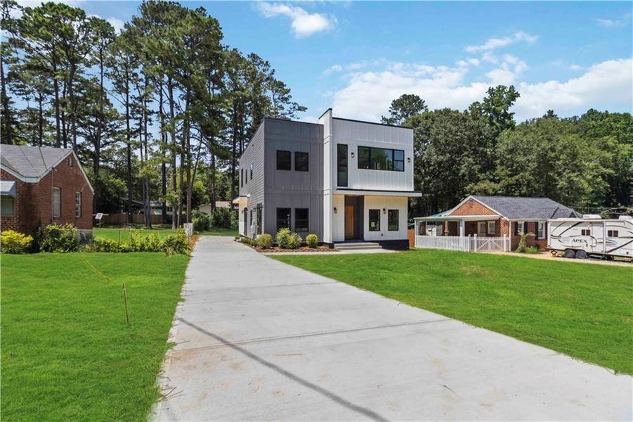 Front exterior of a new home in , Decatur, GA, highlighting curb appeal (Image 2).