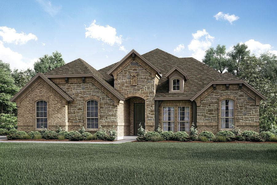 Representative exterior photo of a completed home built from the Hartford by John Houston Homes in Legacy Ranch - Phase 2, Temple, TX (Image 1).