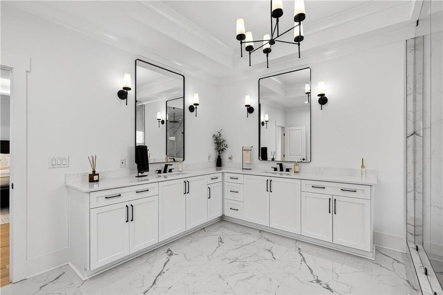 Furnished interior view inside a new home in , Marietta (Image 17).