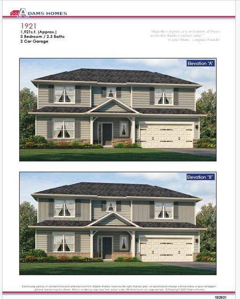 Exterior rendering of this home design in Habersham Meadows, Demorest, GA (Image 1).