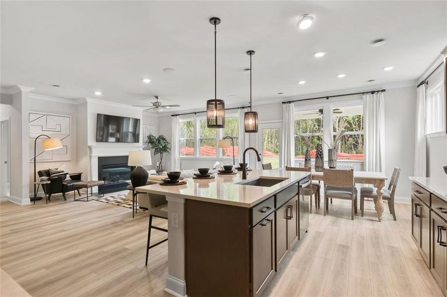 Furnished interior view inside a new home in Bailey Fence, Dacula (Image 33). Furnished interior view inside a new home in Bailey Fence, Dacula (Image 33).