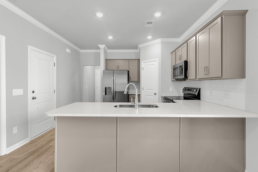 Furnished interior view inside a new home in Central Creek, Goose Creek (Image 7).