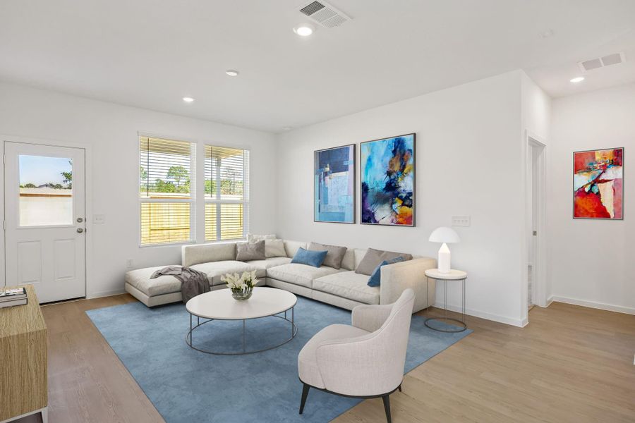 Furnished interior view inside a new home in Decker Farms, Magnolia (Image 8).
