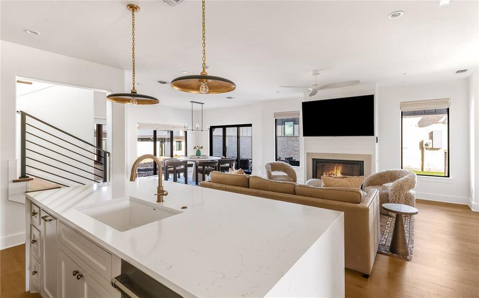 Furnished interior view inside a new home in , Iredell (Image 12).