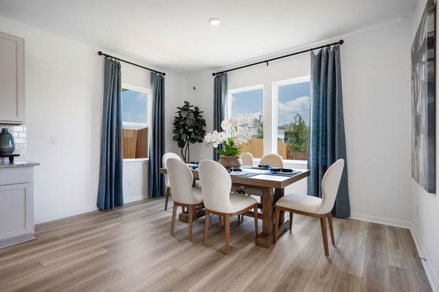 Representative furnished interior of a home built from the Osprey by Taylor Morrison in Longview 40s, Del Valle (Image 6). Representative furnished interior of a home built from the Osprey by Taylor Morrison in Longview 40s, Del Valle (Image 6).