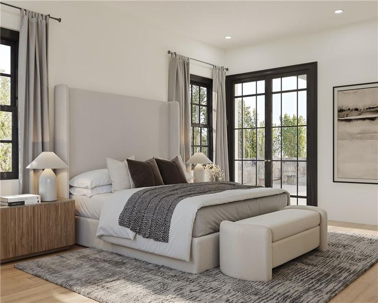 Furnished interior view inside a new home in , Alpharetta (Image 10).