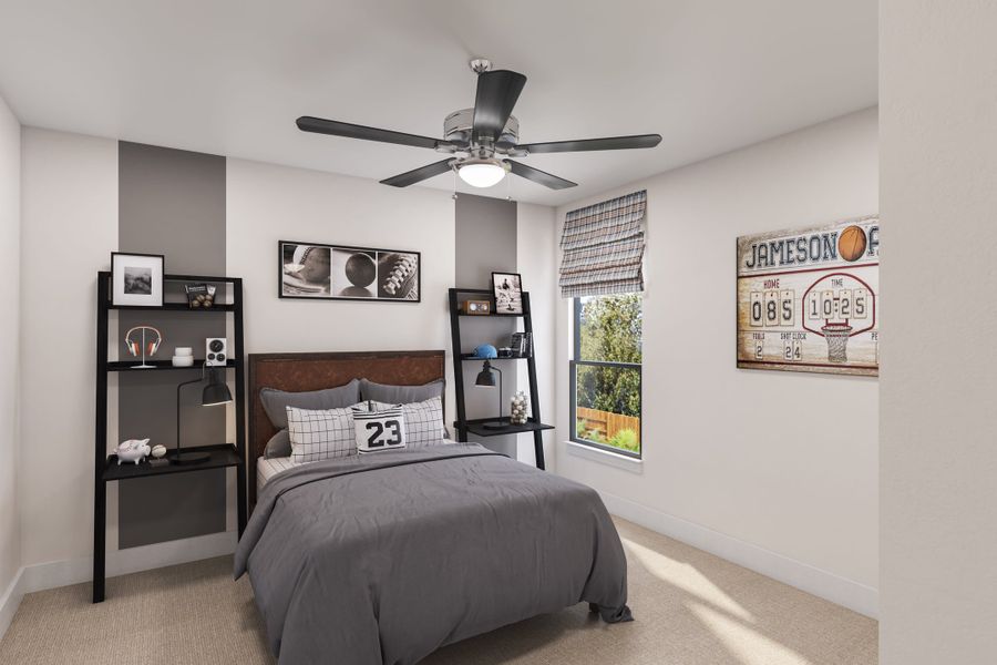 Representative furnished interior of a home built from the Salerno by Tri Pointe Homes in The Estates at James Lane, Fulshear (Image 21).