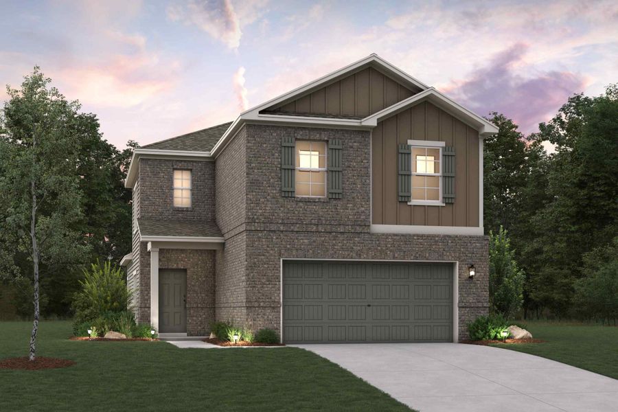 A house with a garage. A house with a garage.