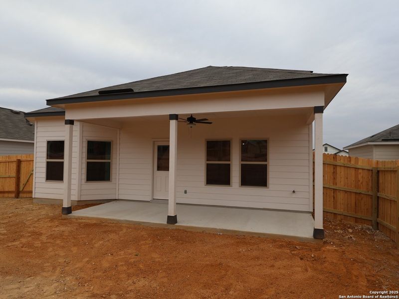 Exterior details and patio area of a home in Greenspoint Heights, Seguin (Image 25).