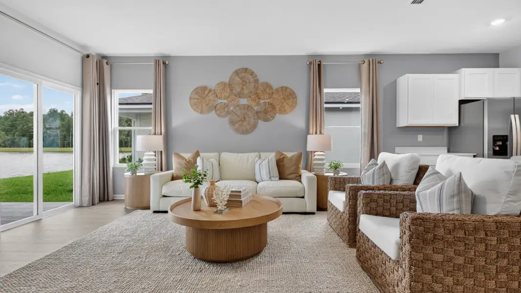 Furnished interior view inside a new home in The Arbors, Jacksonville (Image 11). Furnished interior view inside a new home in The Arbors, Jacksonville (Image 11).