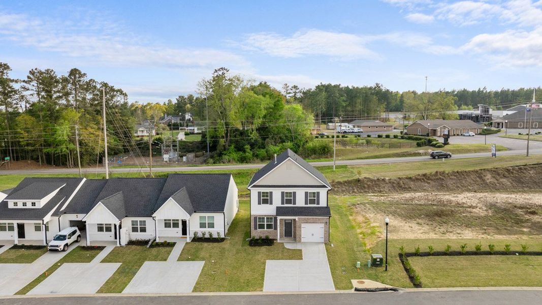 Front exterior of a new home in The Islands, Beech Island, SC, highlighting curb appeal (Image 23).
