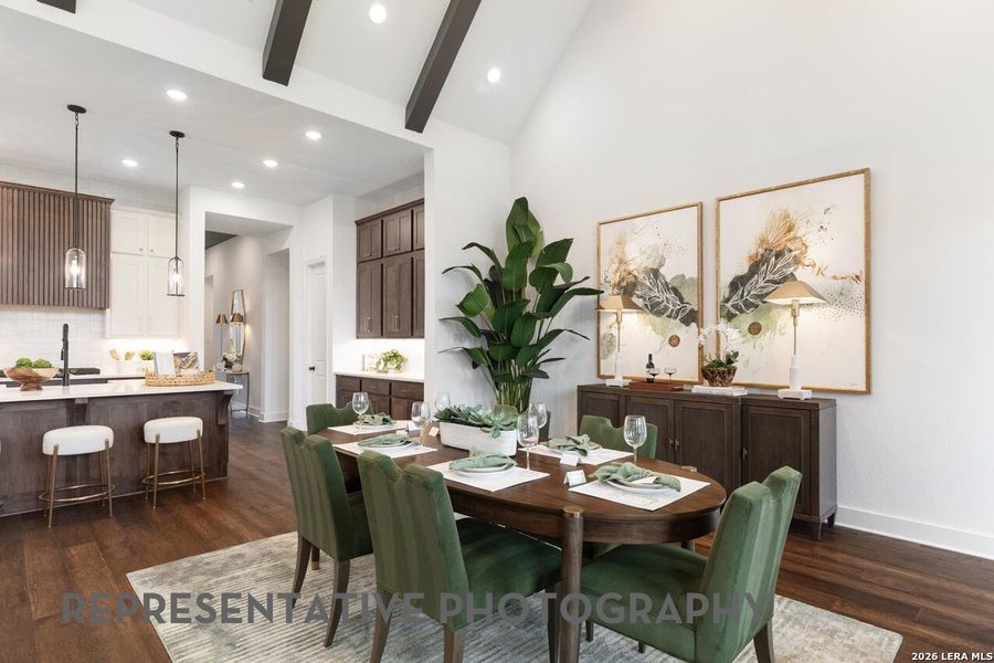 Furnished interior view inside a new home in Hallie's Cove, Schertz (Image 8).
