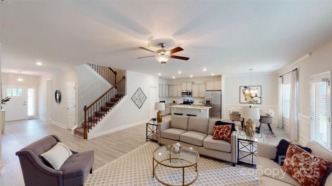 Furnished interior view inside a new home in Swann Hills, Statesville (Image 16).