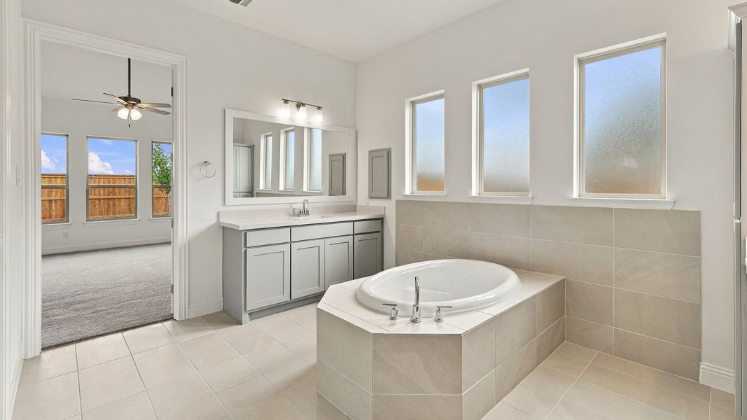 Furnished interior view inside a new home in Green Meadows Classic, Celina (Image 41).