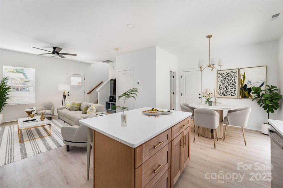 Furnished interior view inside a new home in , Hickory (Image 6). Furnished interior view inside a new home in , Hickory (Image 6).