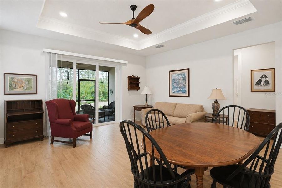 Furnished interior view inside a new home in Del Webb Sunbridge, St. Cloud (Image 9).