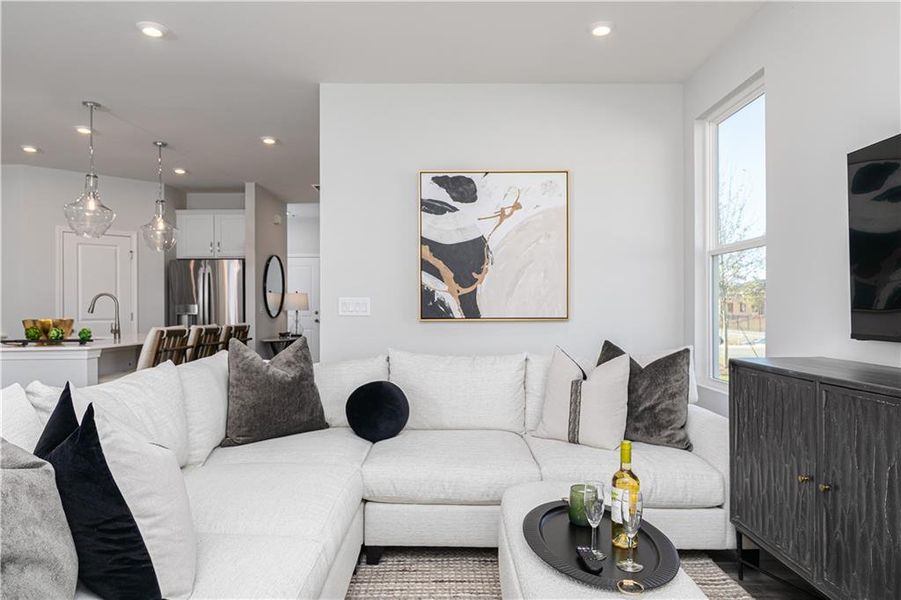 Furnished interior view inside a new home in Madison at Buice Lake, Acworth (Image 16).