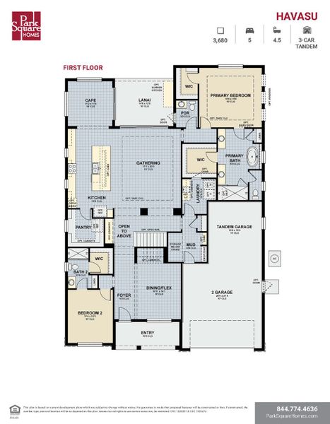 2D floor plan layout for the Havasu by Park Square Residential in The Sanctuary at Seaire, Parrish, FL (Image 3). 2D floor plan layout for the Havasu by Park Square Residential in The Sanctuary at Seaire, Parrish, FL (Image 3).