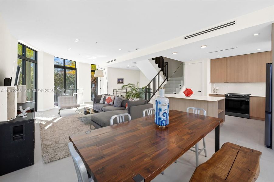 Furnished interior view inside a new home in , Miami (Image 11). Furnished interior view inside a new home in , Miami (Image 11).