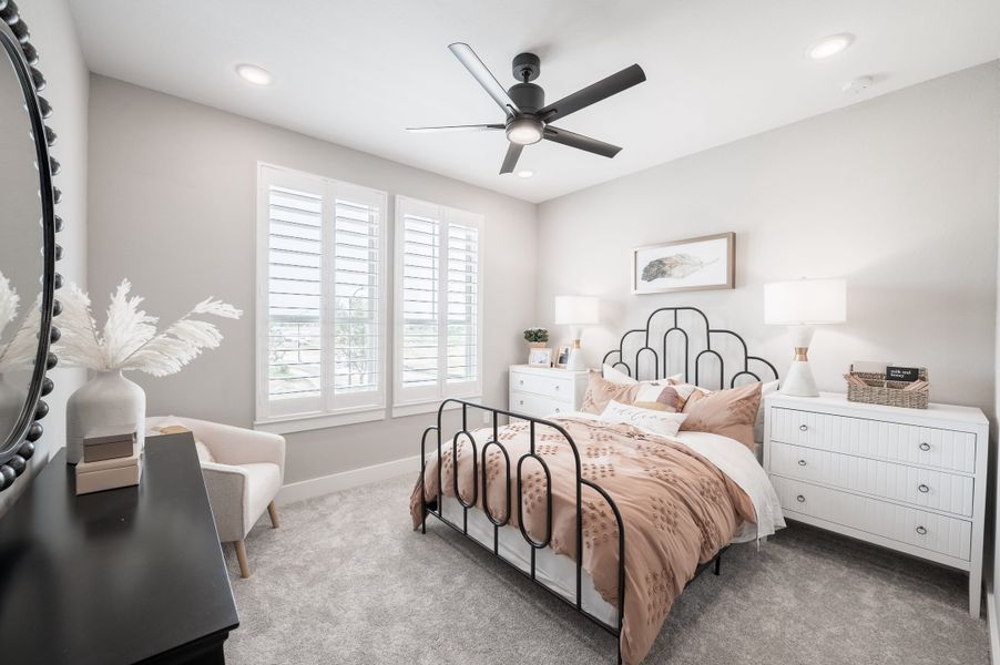 Representative furnished interior of a home built from the Fulbright by Tri Pointe Homes in Vale Collection At Evergrove, Richmond (Image 36).