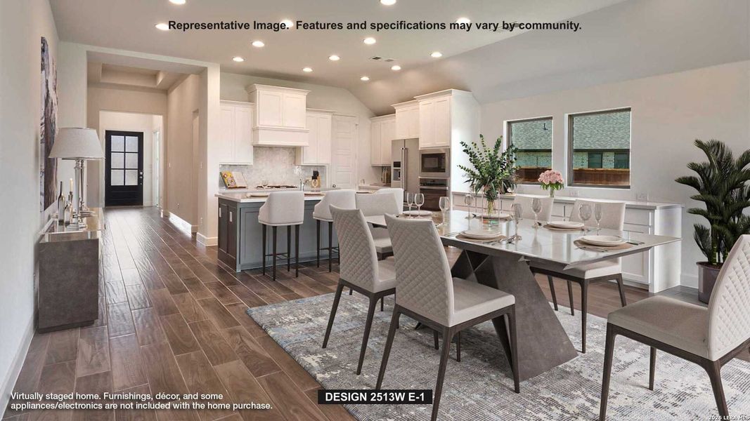 Furnished interior view inside a new home in Legacy at Lake Dunlap, New Braunfels (Image 4). Furnished interior view inside a new home in Legacy at Lake Dunlap, New Braunfels (Image 4).