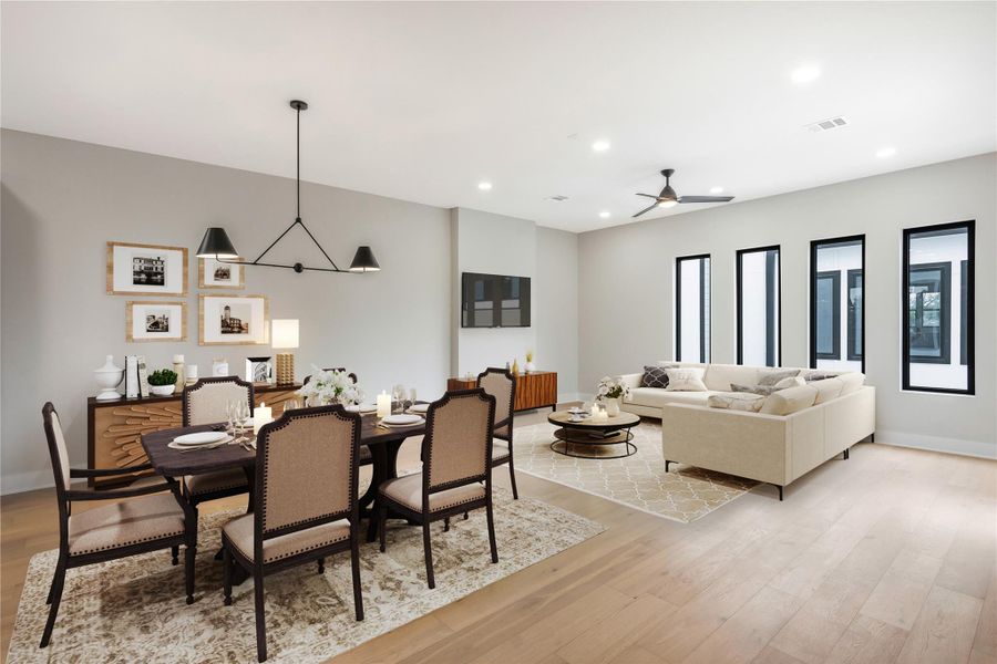 Furnished interior view inside a new home in , Houston (Image 7).