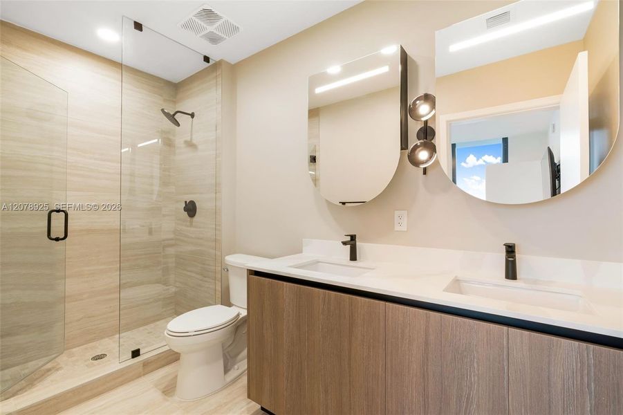 Furnished interior view inside a new home in , Miami Beach (Image 15). Furnished interior view inside a new home in , Miami Beach (Image 15).