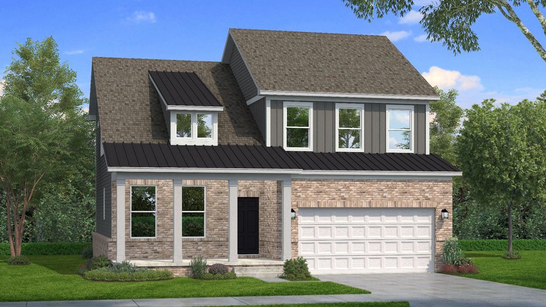 Representative exterior photo of a completed home built from the Bedford by DRB Homes in Riley Farms, Rockvale, TN (Image 2).