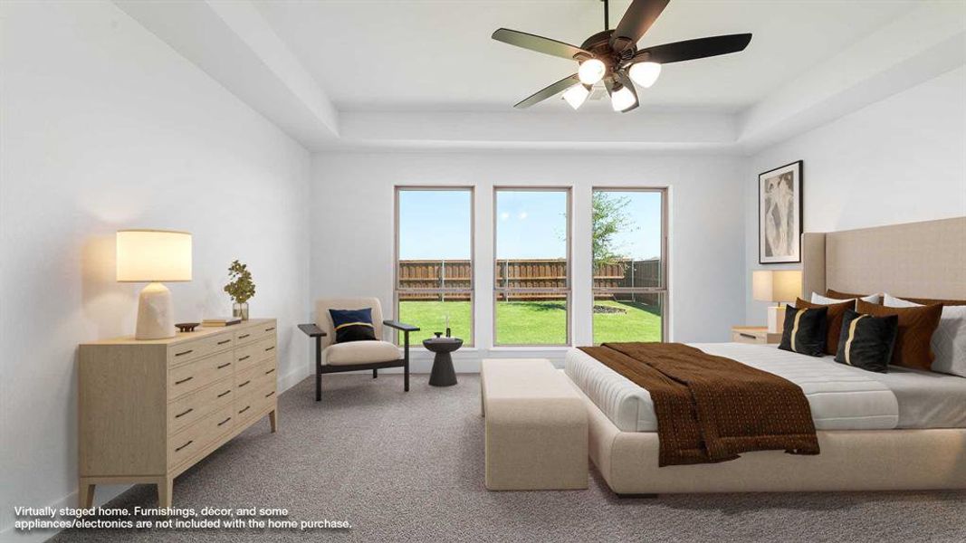 Furnished interior view inside a new home in Mosaic 50', Celina (Image 14).