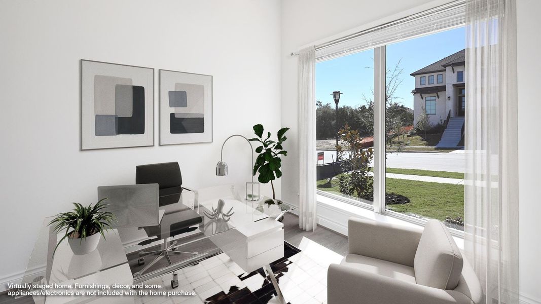 Furnished interior view inside a new home in La Cima, San Marcos (Image 8).