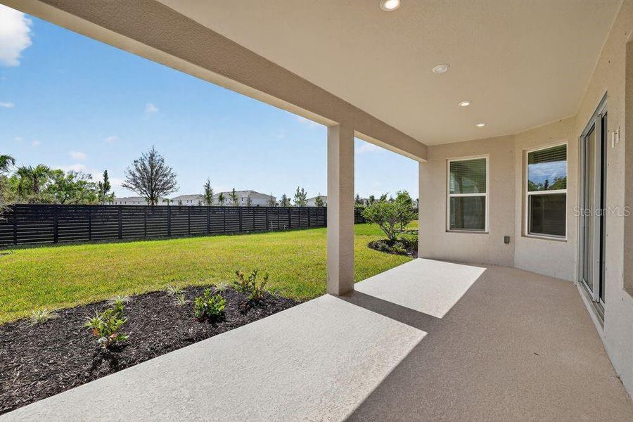 Exterior details and patio area of a home in Firethorn, Parrish (Image 3).
