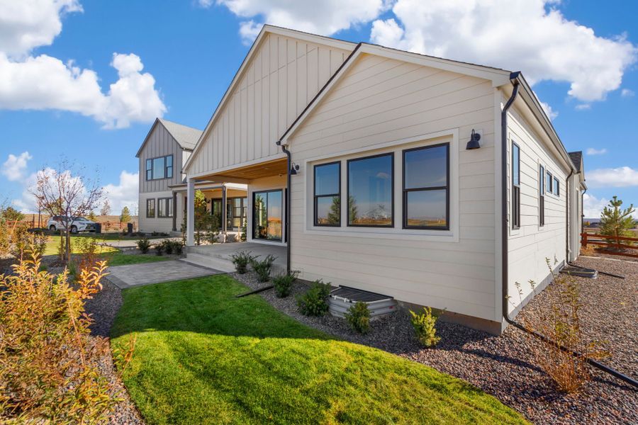 Representative exterior details of a home built from the 1 by Trumark Homes in Festival at RainDance, Windsor (Image 21).