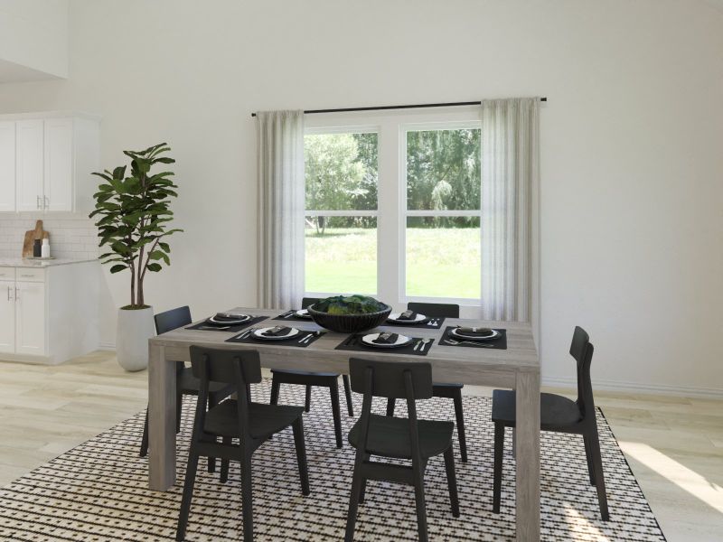 Furnished interior view inside a new home in Parks at Foster Crossing - Premier Series, Anna (Image 4).