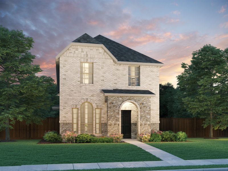 Front exterior of a new home in Oak Ridge Park, Corinth, TX, highlighting curb appeal (Image 1). Front exterior of a new home in Oak Ridge Park, Corinth, TX, highlighting curb appeal (Image 1).