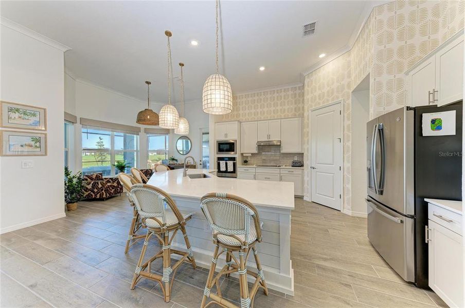 Furnished interior view inside a new home in , Venice (Image 35).