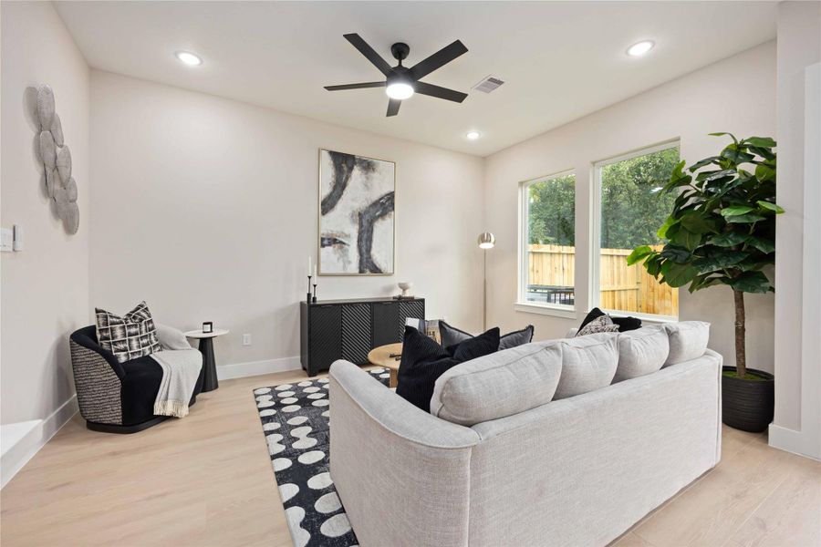 Furnished interior view inside a new home in , Houston (Image 29).