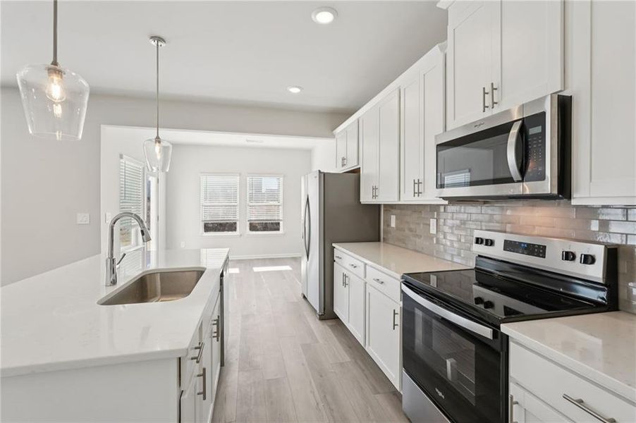Furnished interior view inside a new home in Hawthorne Station, College Park (Image 7).