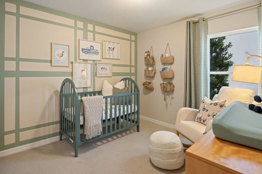 Spacious secondary bedrooms