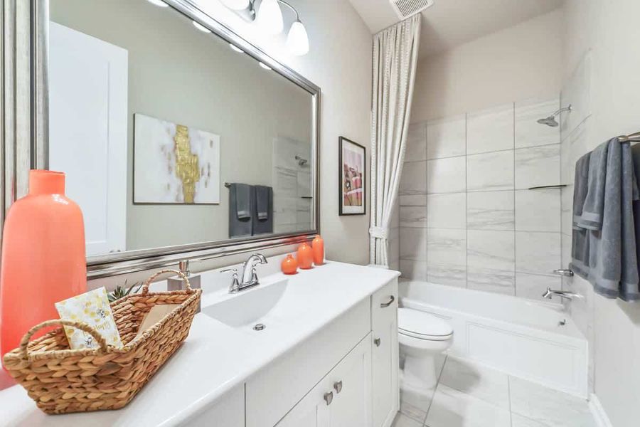 Furnished interior view inside a new home in The Trails, New Caney (Image 31).