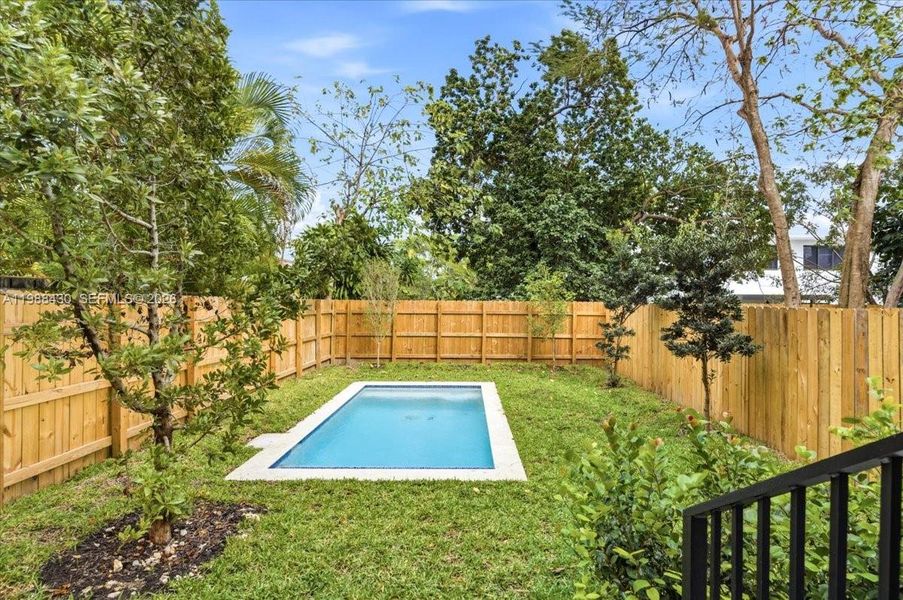 Exterior details and patio area of a home in , Miami (Image 28). Exterior details and patio area of a home in , Miami (Image 28).