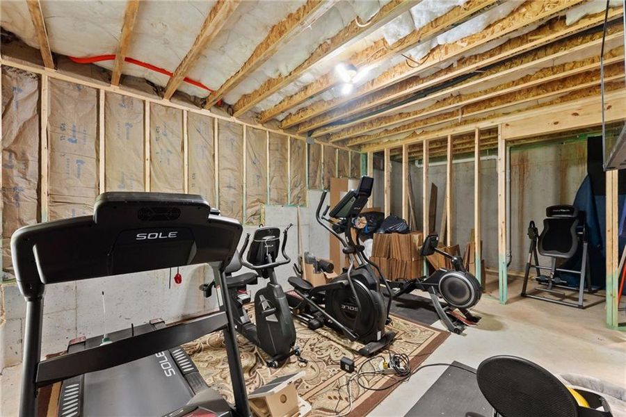 In-progress construction of a new home in , Dawsonville, GA (Image 58).