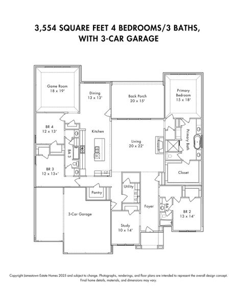 2D floor plan layout of this home in ARTAVIA, Conroe, TX (Image 2). 2D floor plan layout of this home in ARTAVIA, Conroe, TX (Image 2).