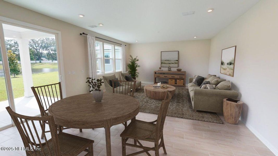 Furnished interior view inside a new home in Sandridge Hills, Green Cove Springs (Image 6).