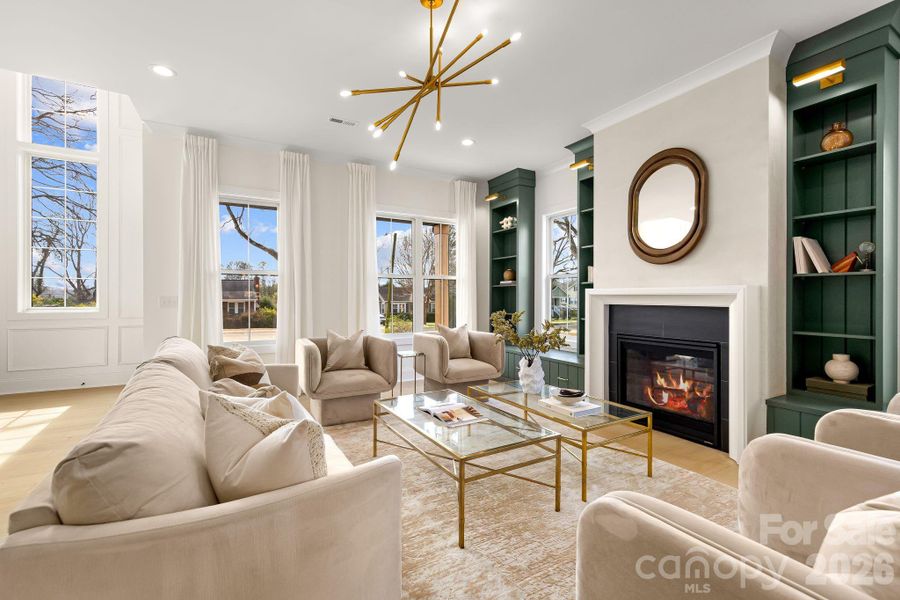 Furnished interior view inside a new home in , Charlotte (Image 37).