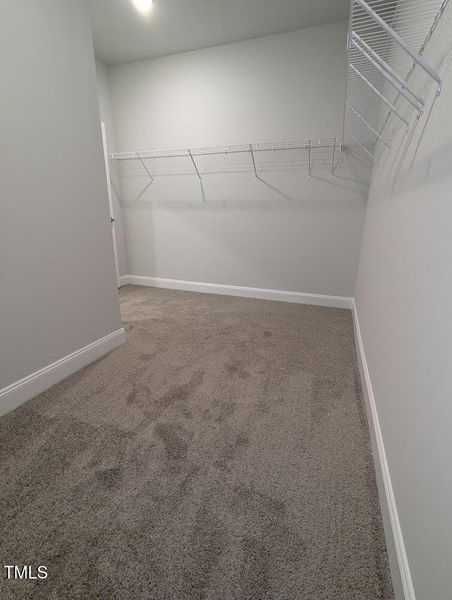 model home primary closet