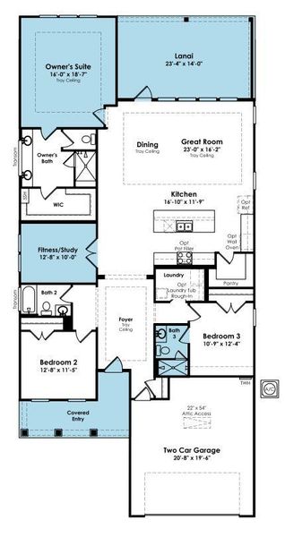 2D floor plan layout of this home in Cresswind Wesley Chapel, Monroe, NC (Image 3). 2D floor plan layout of this home in Cresswind Wesley Chapel, Monroe, NC (Image 3).