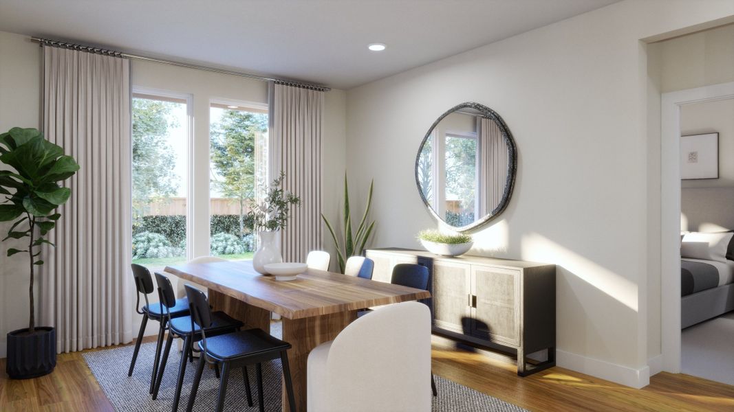 Representative furnished interior of a home built from the 4014 by Risewell Homes in Parkton Square, Kyle (Image 6).