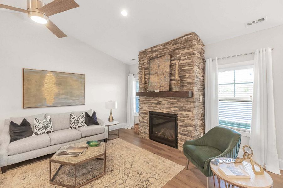 Representative furnished interior of a home built from the Carver by Caviness & Cates Communities in Maggie Way, Wendell (Image 64).